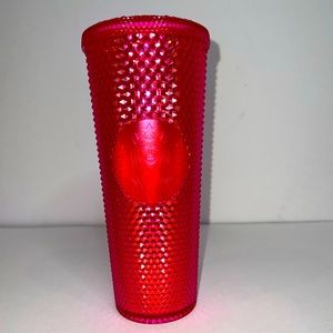 2019 Hot Pink Holiday Starbucks Studded tumbler
